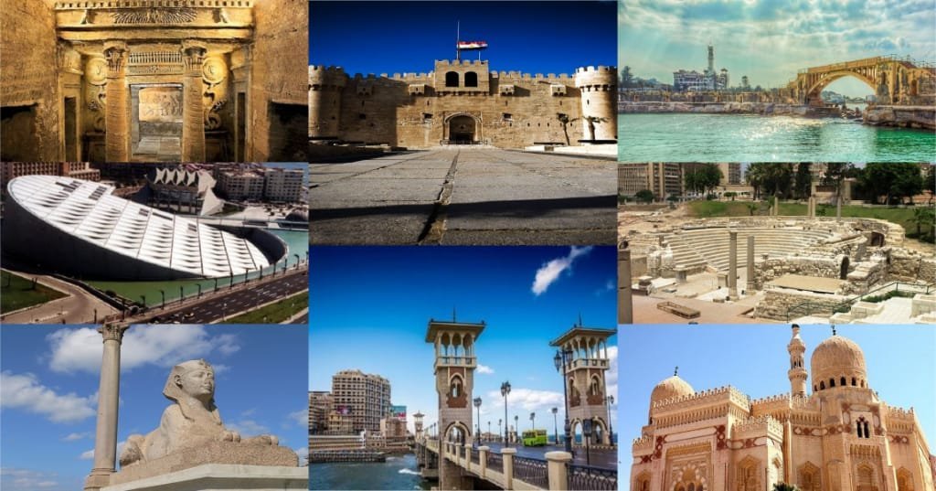 Amazing Tourist Destinations in 9 places in Alexandria.