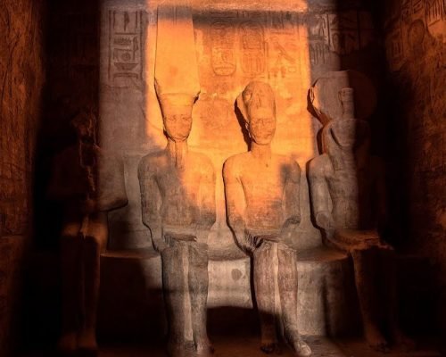 Entering Abu Simbel Temple